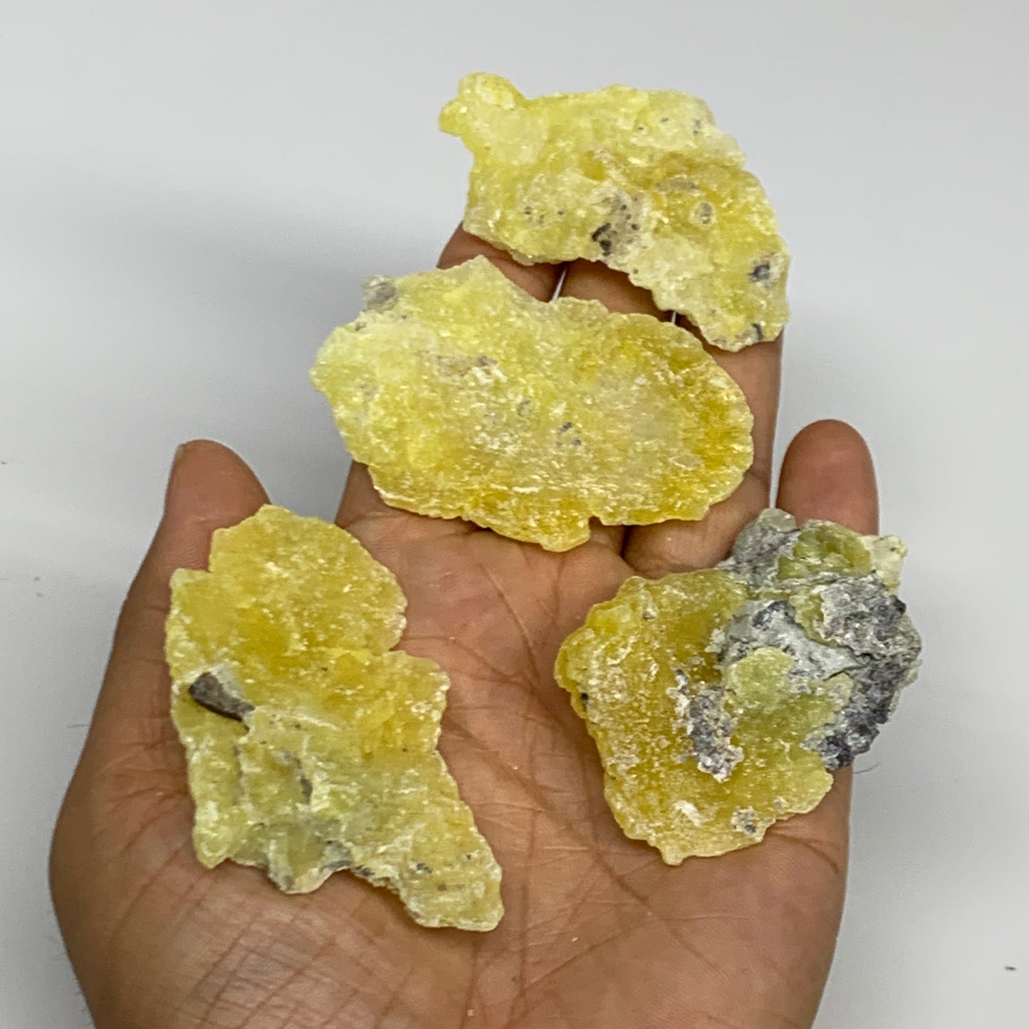 0.59 lbs, 1.7"-2.6", 15pcs, Brucite Crystal Minerals Specimens @Pakistan, B30152