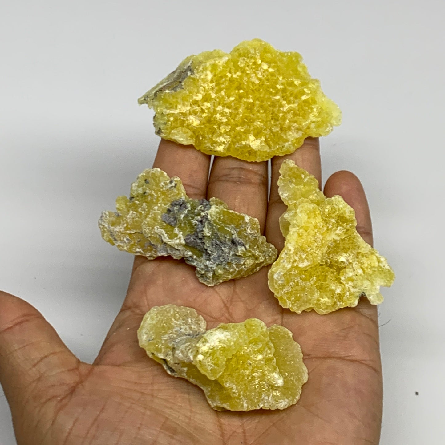 0.59 lbs, 1.7"-2.6", 15pcs, Brucite Crystal Minerals Specimens @Pakistan, B30152