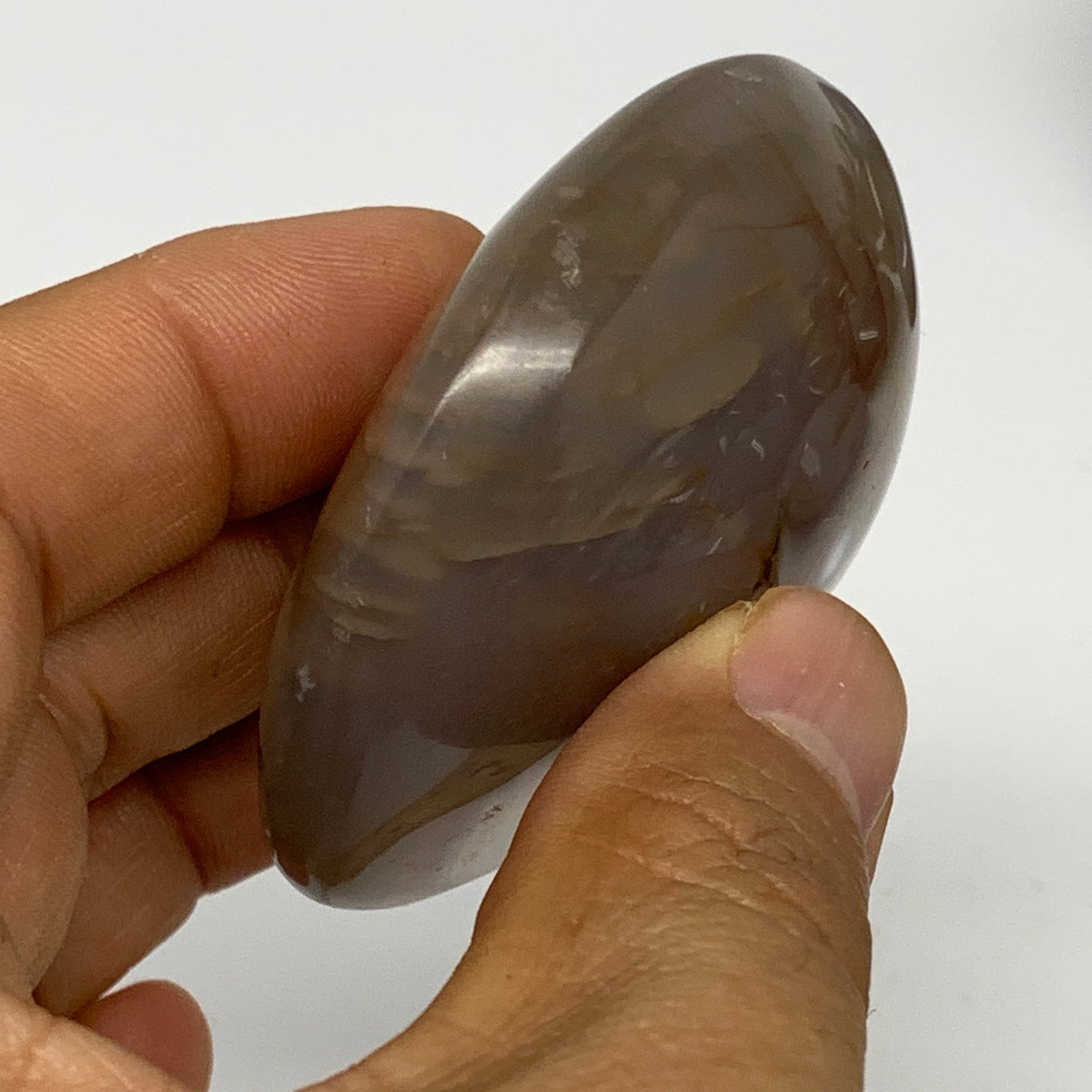 91.2g, 2.3"x2.1""x1" Orca Agate Palm-Stone Reiki Energy Crystal Reiki, B28715