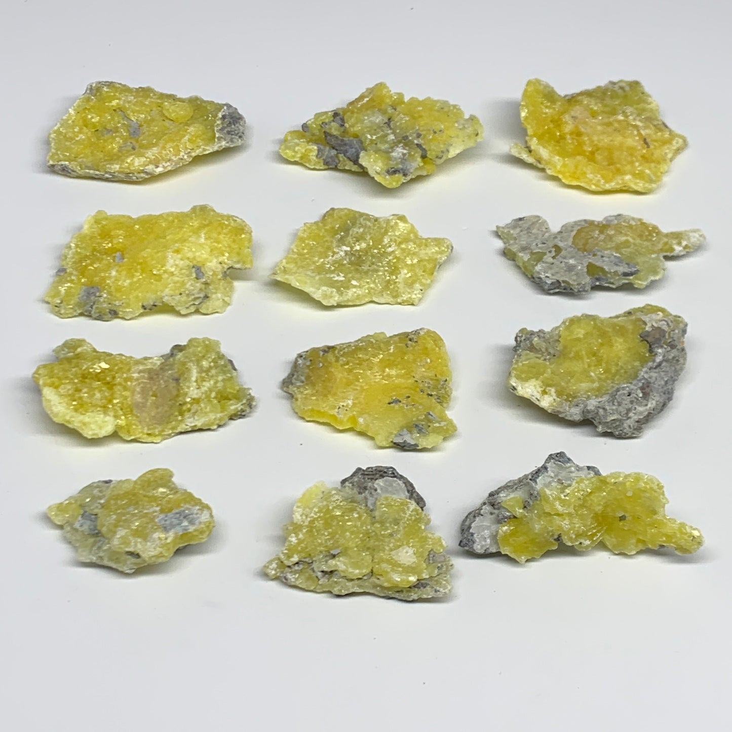 0.89 lbs, 2.1"-3.2", 12pcs, Brucite Crystal Minerals Specimens @Pakistan, B30153