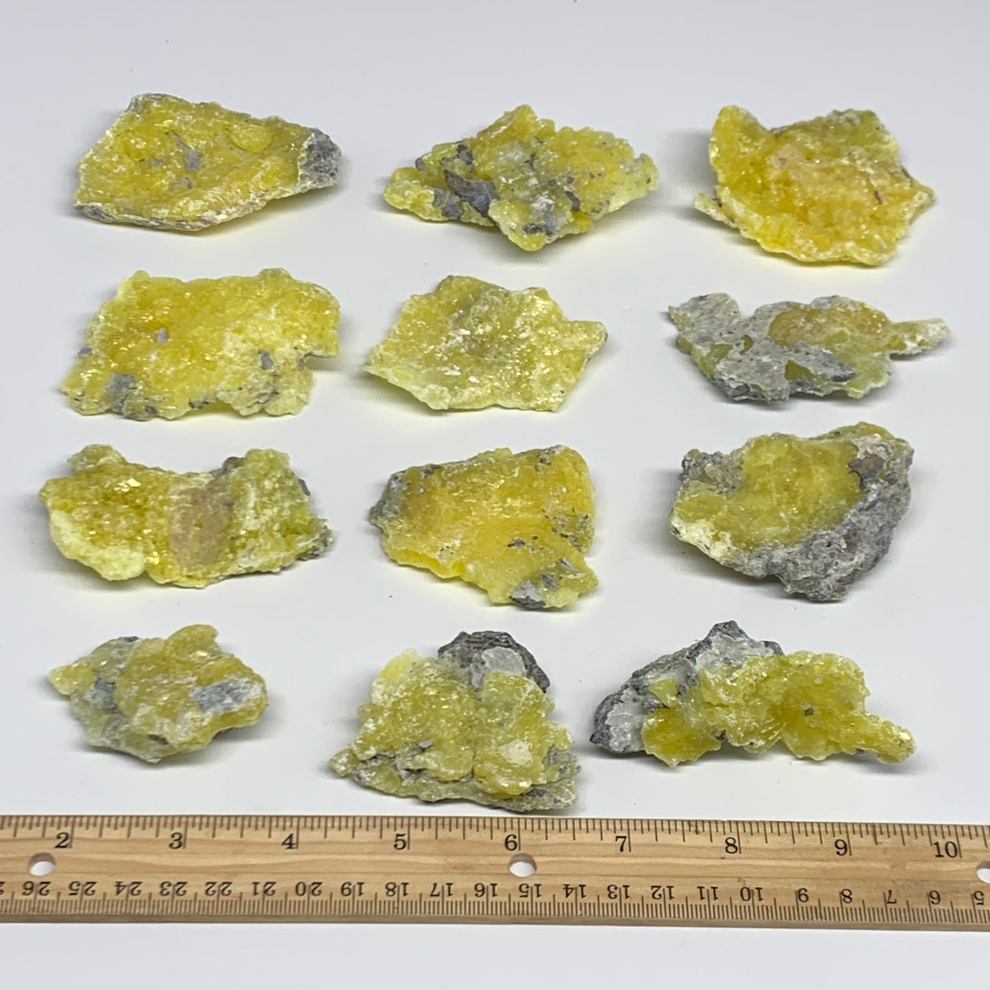 0.89 lbs, 2.1"-3.2", 12pcs, Brucite Crystal Minerals Specimens @Pakistan, B30153