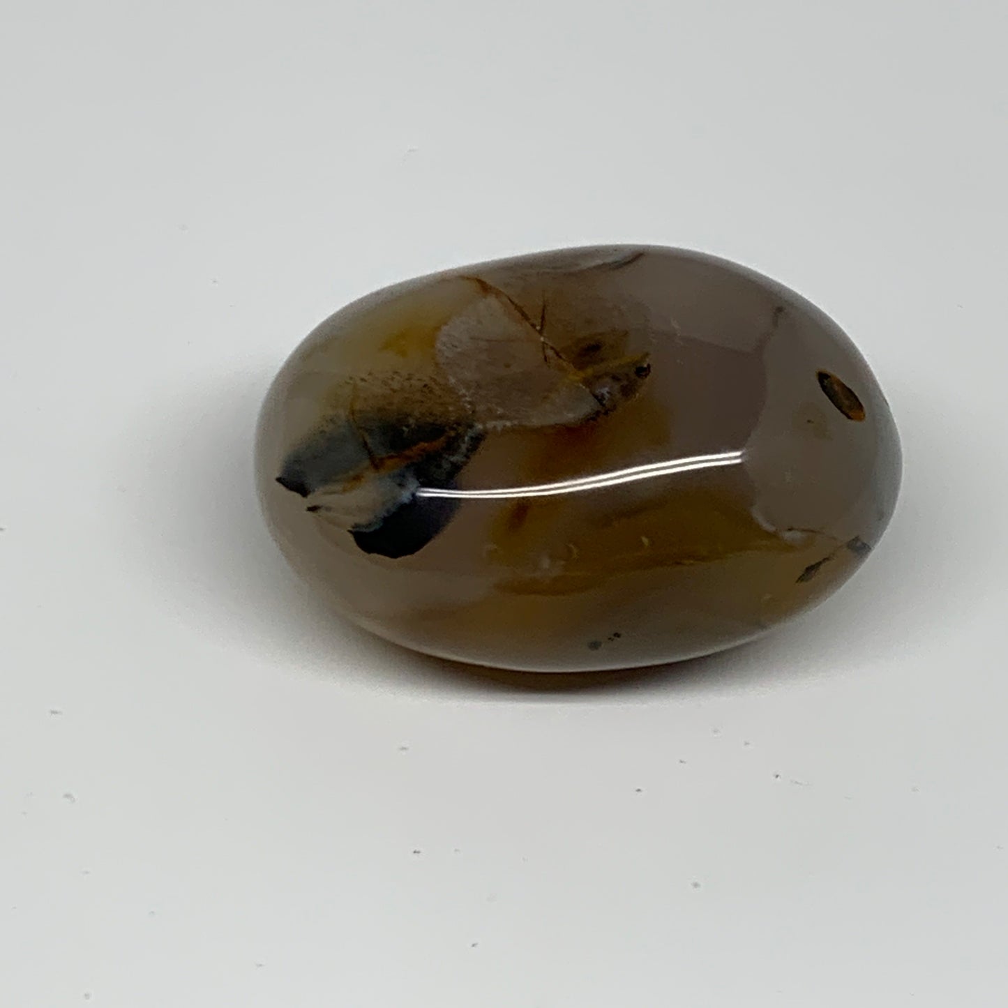 149.5g, 2.5"x1.7"x1.4" Orca Agate Palm-Stone Reiki Energy Crystal Reiki, B27856