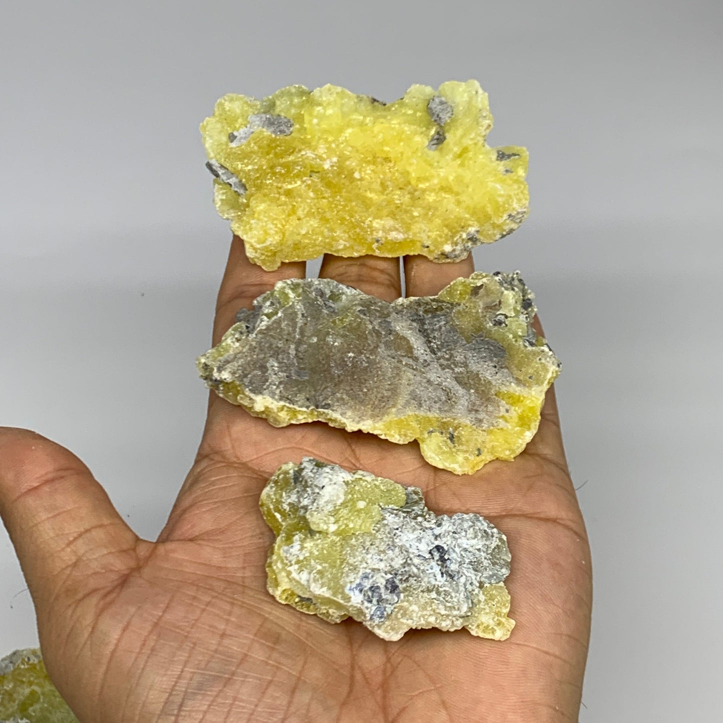 0.89 lbs, 2.1"-3.2", 12pcs, Brucite Crystal Minerals Specimens @Pakistan, B30153