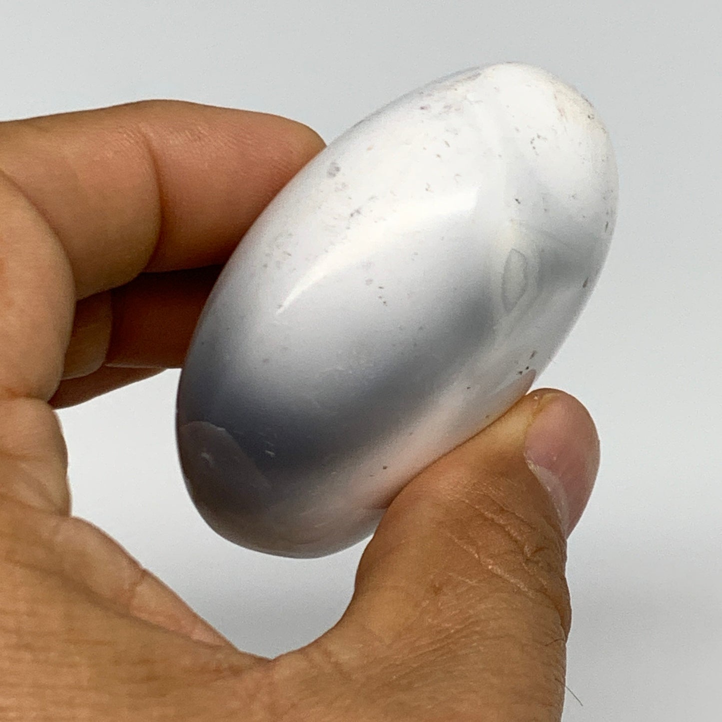 108.7g, 2.3"x2"x1.1" Orca Agate Palm-Stone Reiki Energy Crystal Reiki, B27857