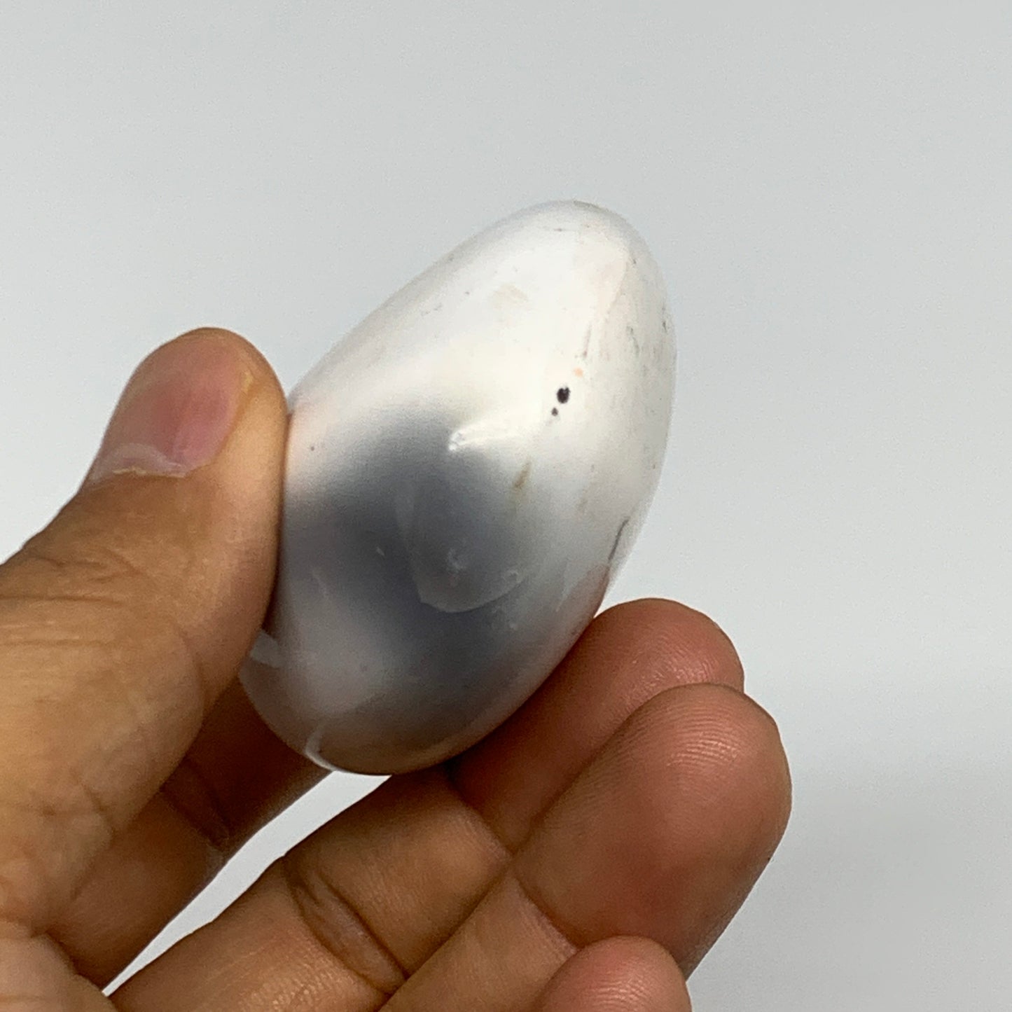 108.7g, 2.3"x2"x1.1" Orca Agate Palm-Stone Reiki Energy Crystal Reiki, B27857