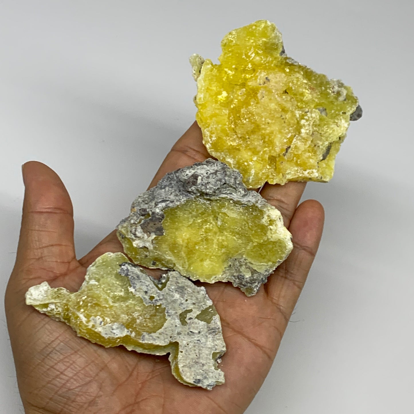 0.89 lbs, 2.1"-3.2", 12pcs, Brucite Crystal Minerals Specimens @Pakistan, B30153