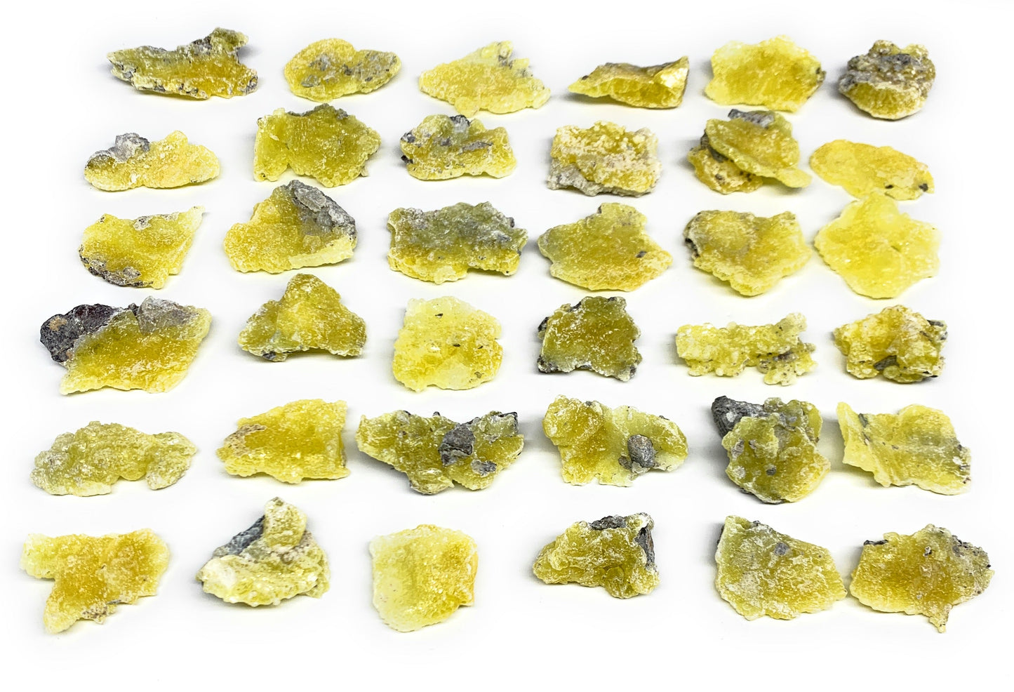 0.68 lbs, 1.2"-1.9", 36pcs, Brucite Crystal Minerals Specimens @Pakistan, B30154