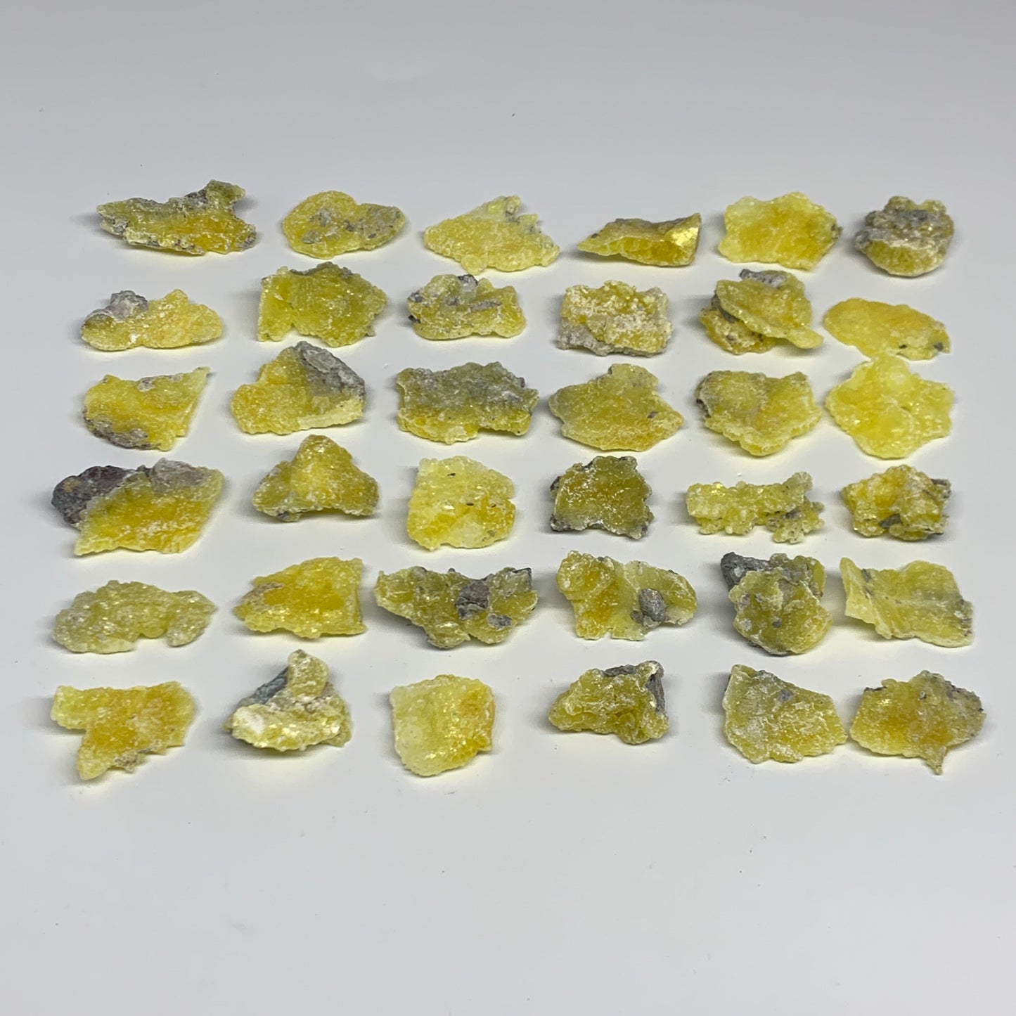 0.68 lbs, 1.2"-1.9", 36pcs, Brucite Crystal Minerals Specimens @Pakistan, B30154