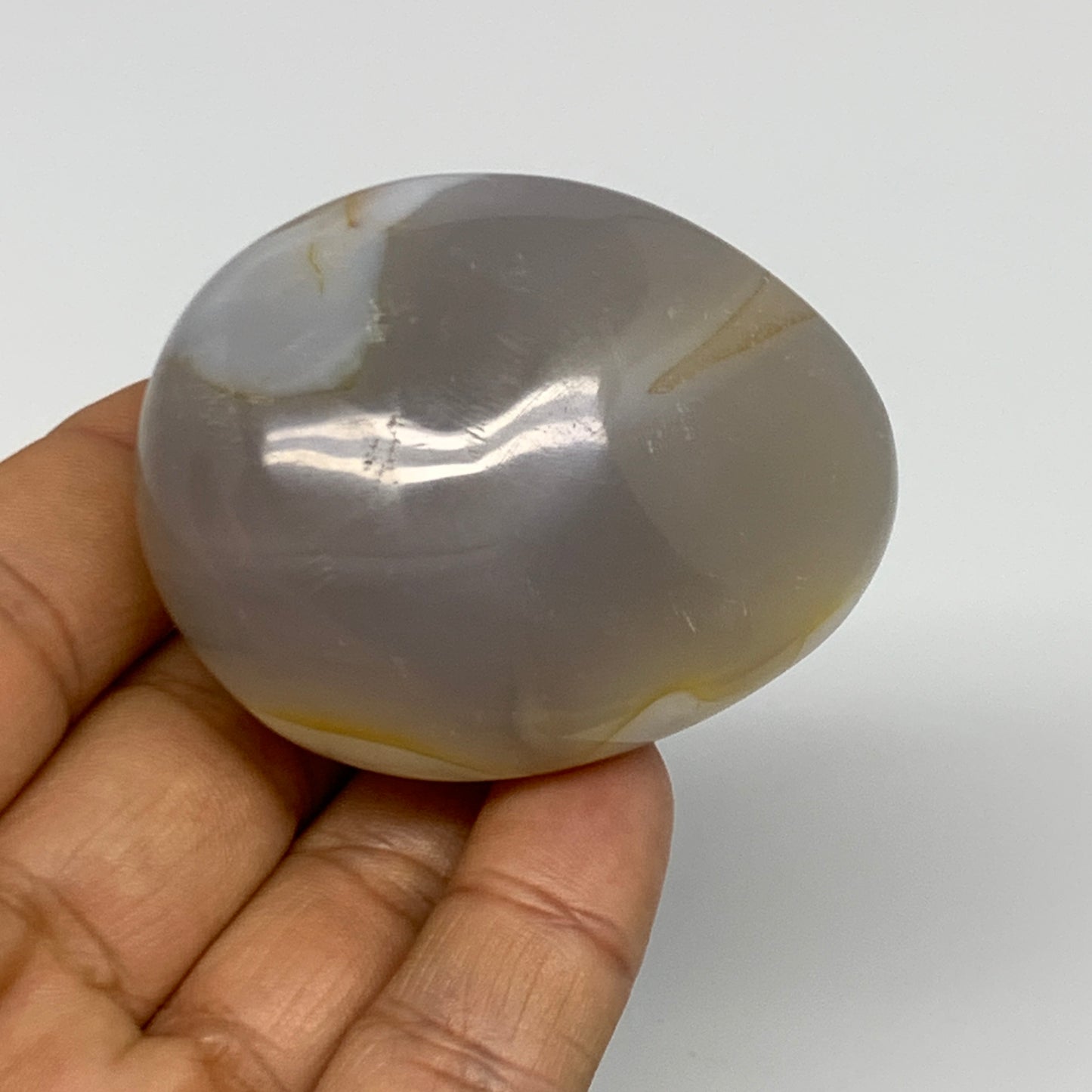 107.7g, 2.2"x1.7"x1.3" Orca Agate Palm-Stone Reiki Energy Crystal Reiki, B27858