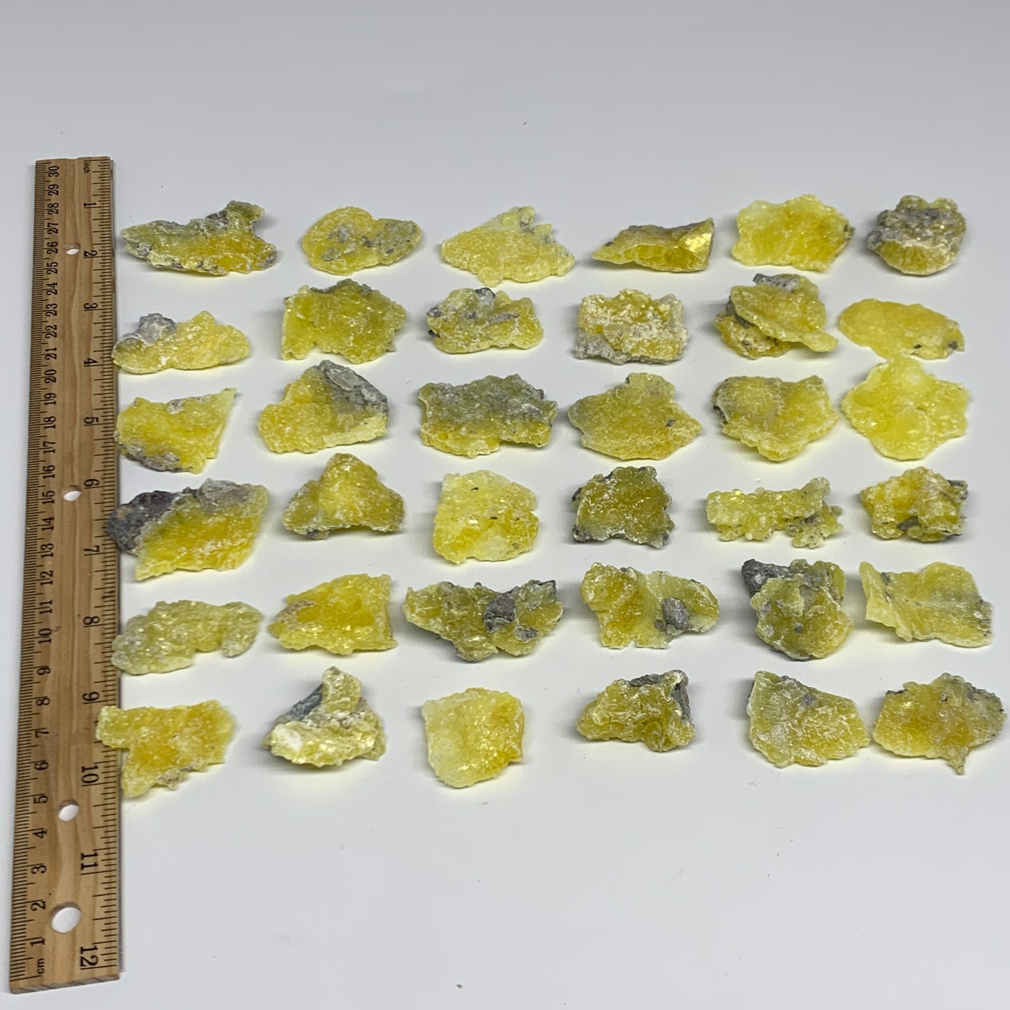 0.68 lbs, 1.2"-1.9", 36pcs, Brucite Crystal Minerals Specimens @Pakistan, B30154