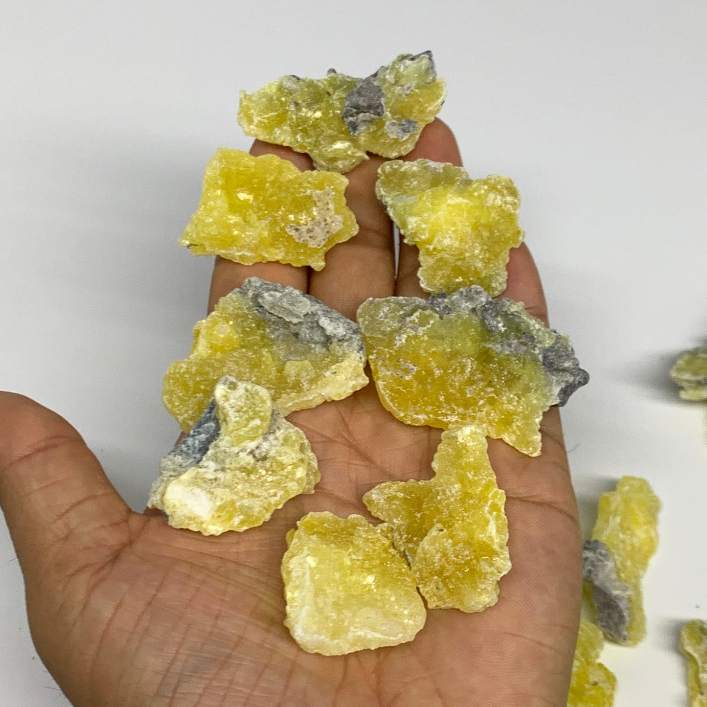 0.68 lbs, 1.2"-1.9", 36pcs, Brucite Crystal Minerals Specimens @Pakistan, B30154