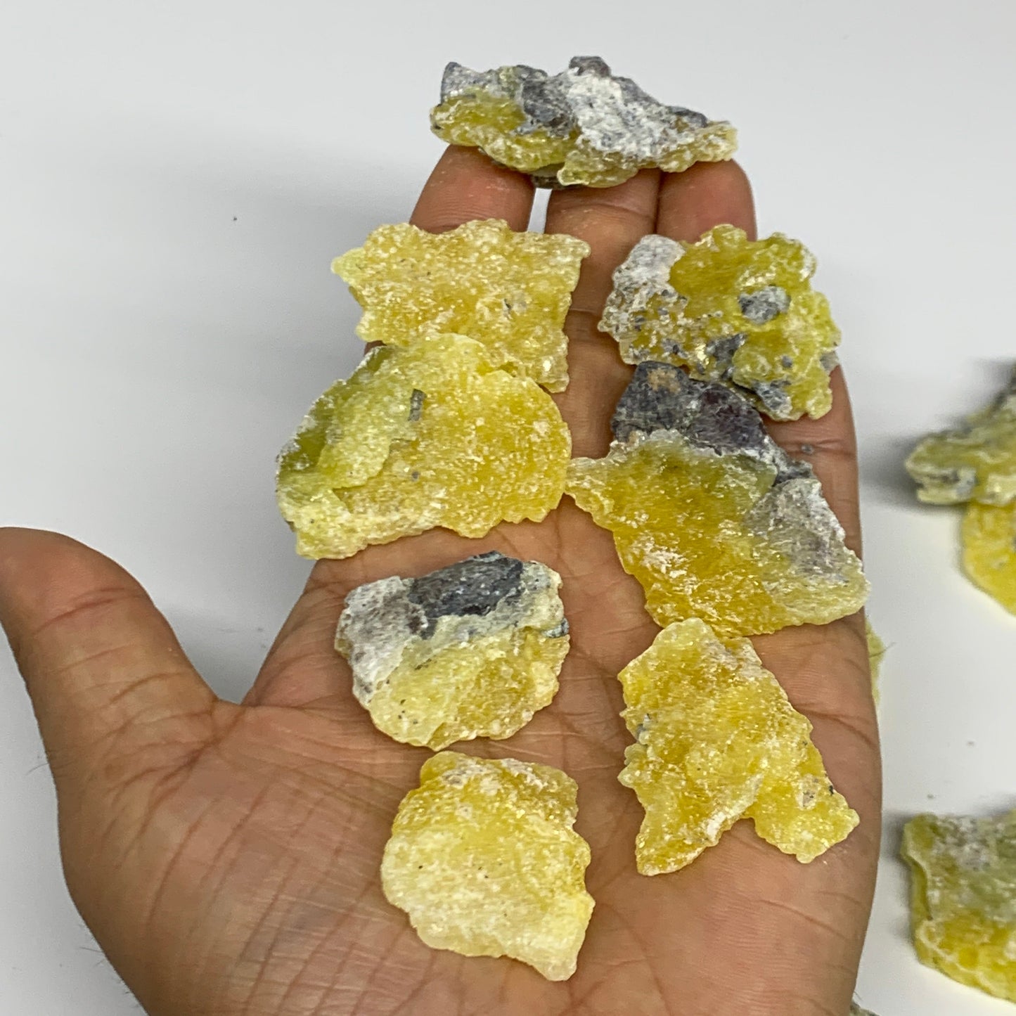 0.68 lbs, 1.2"-1.9", 36pcs, Brucite Crystal Minerals Specimens @Pakistan, B30154