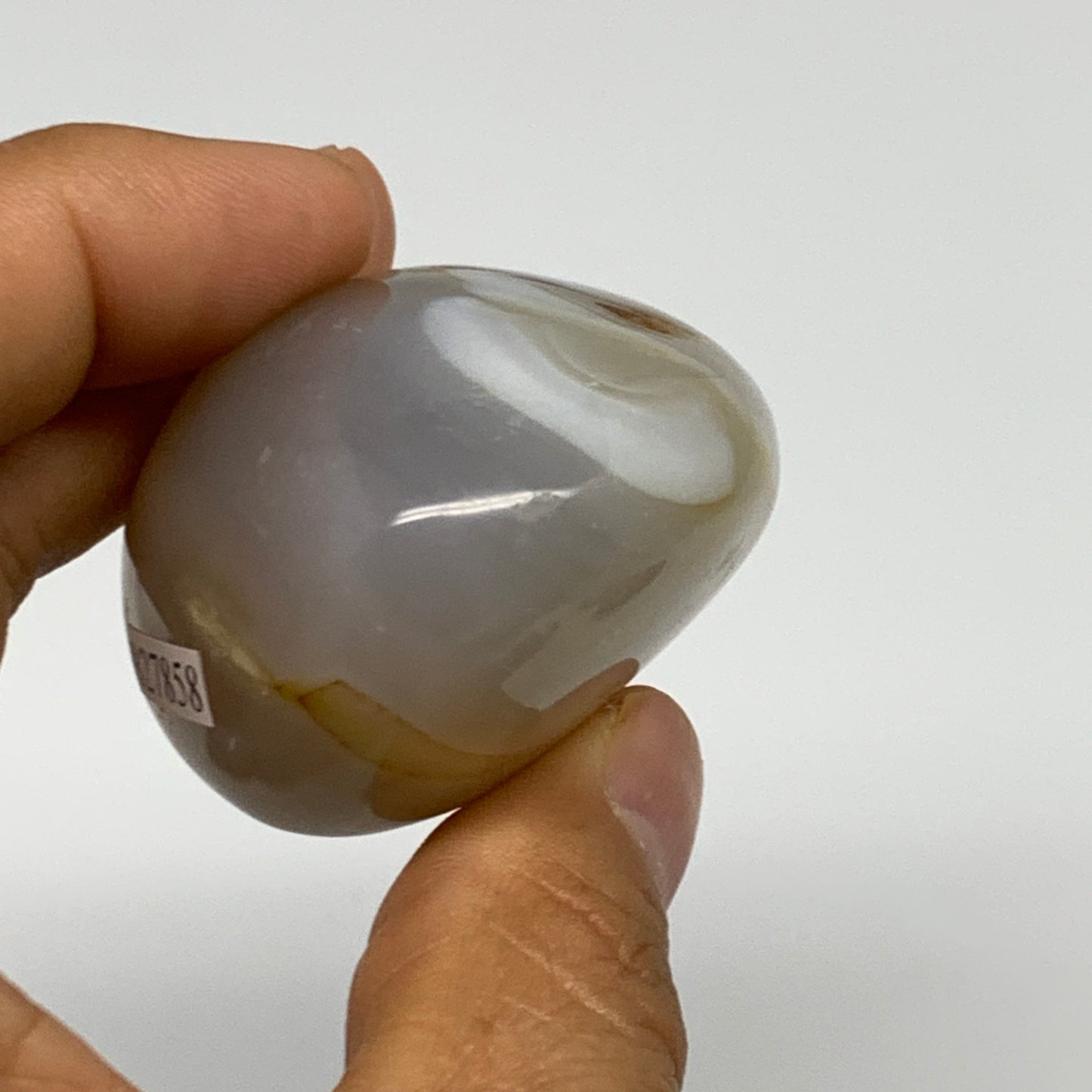 107.7g, 2.2"x1.7"x1.3" Orca Agate Palm-Stone Reiki Energy Crystal Reiki, B27858