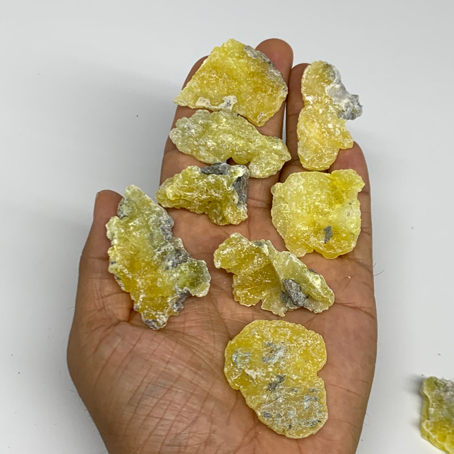 0.68 lbs, 1.2"-1.9", 36pcs, Brucite Crystal Minerals Specimens @Pakistan, B30154