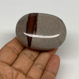 98.5g, 2.3"x1.8"x0.9", Narmada Shiva Lingam Palm-Stone Polished, B29371