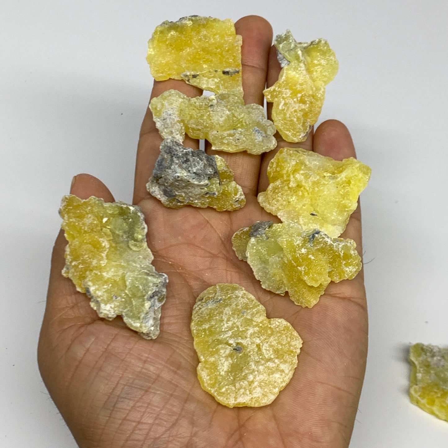 0.68 lbs, 1.2"-1.9", 36pcs, Brucite Crystal Minerals Specimens @Pakistan, B30154