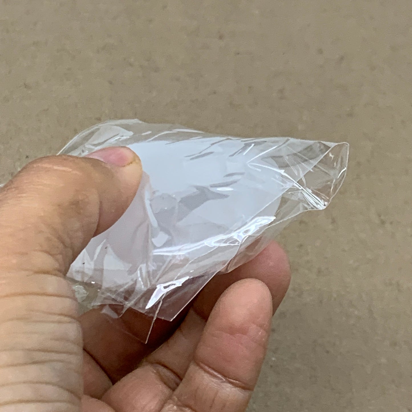 106g, 2.7"x2"x1", White Selenite Palmstone Crystal Pillow Reiki, B36417