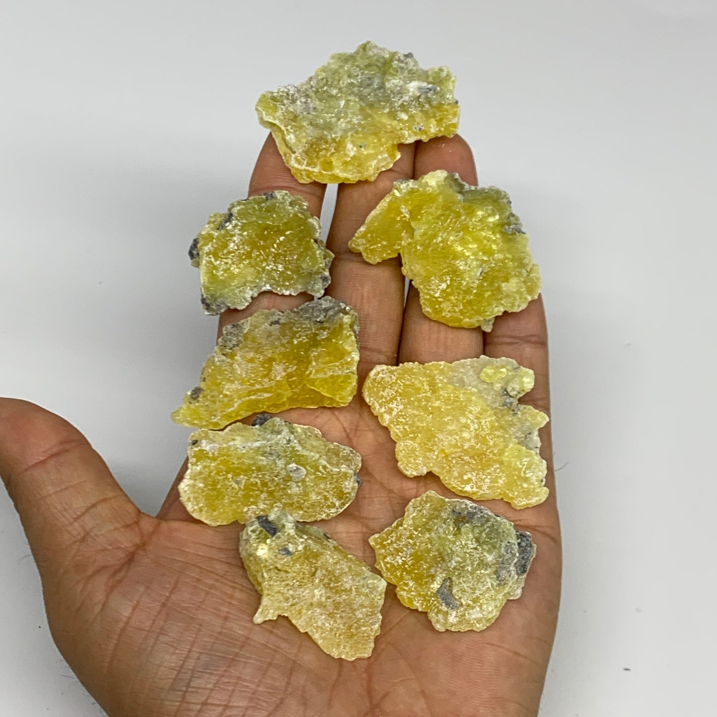 0.68 lbs, 1.2"-1.9", 36pcs, Brucite Crystal Minerals Specimens @Pakistan, B30154