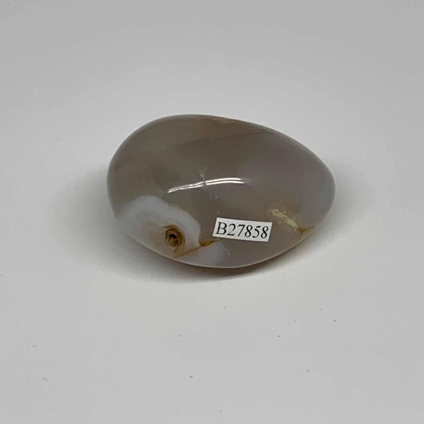 107.7g, 2.2"x1.7"x1.3" Orca Agate Palm-Stone Reiki Energy Crystal Reiki, B27858