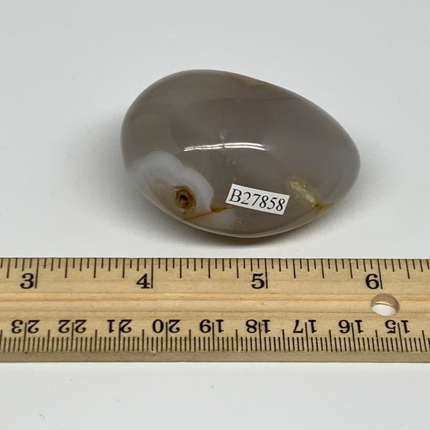 107.7g, 2.2"x1.7"x1.3" Orca Agate Palm-Stone Reiki Energy Crystal Reiki, B27858