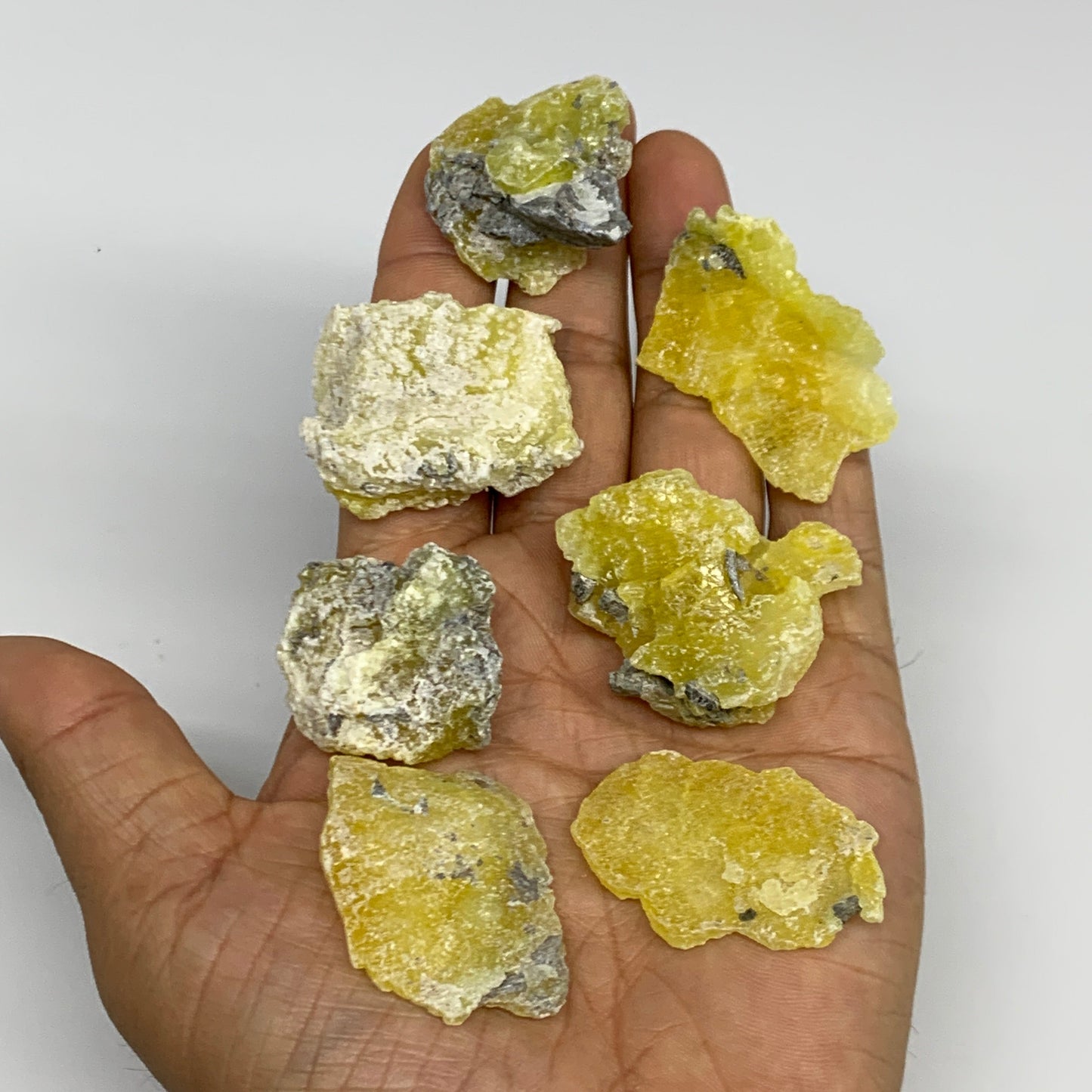 0.68 lbs, 1.2"-1.9", 36pcs, Brucite Crystal Minerals Specimens @Pakistan, B30154