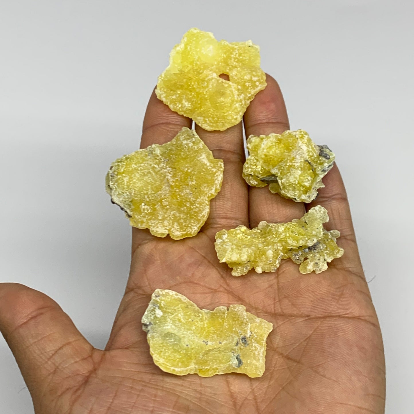0.68 lbs, 1.2"-1.9", 36pcs, Brucite Crystal Minerals Specimens @Pakistan, B30154