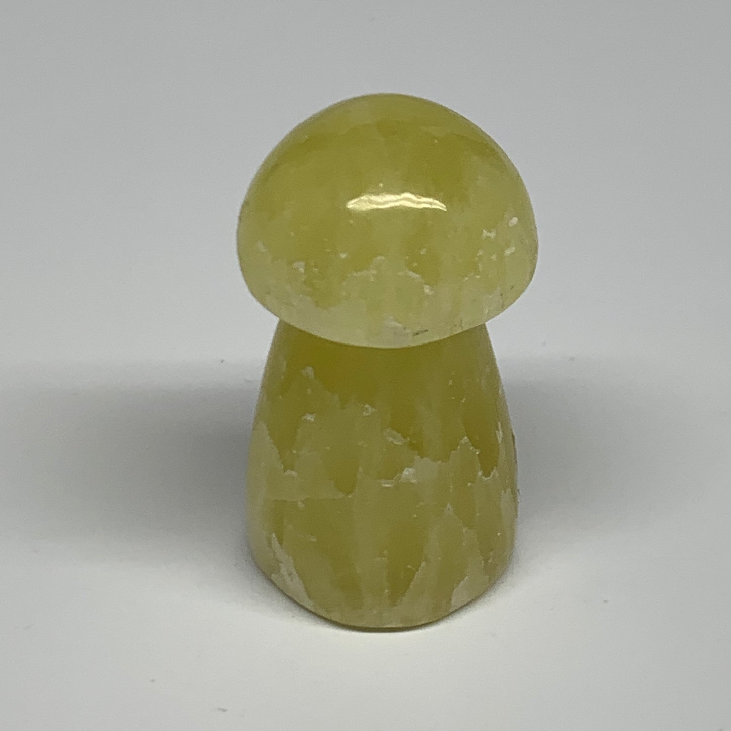 91.6g,2.2"x1.2" Natural Lemon Calcite Mushroom Gemstone @Pakistan, B31696