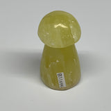 91.6g,2.2"x1.2" Natural Lemon Calcite Mushroom Gemstone @Pakistan, B31696