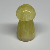 91.6g,2.2"x1.2" Natural Lemon Calcite Mushroom Gemstone @Pakistan, B31696