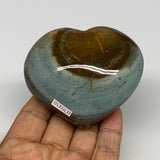 0.50 lbs, 2.6"x3"x1.4" Ocean Jasper Heart Polished Healing Crystal, B30850