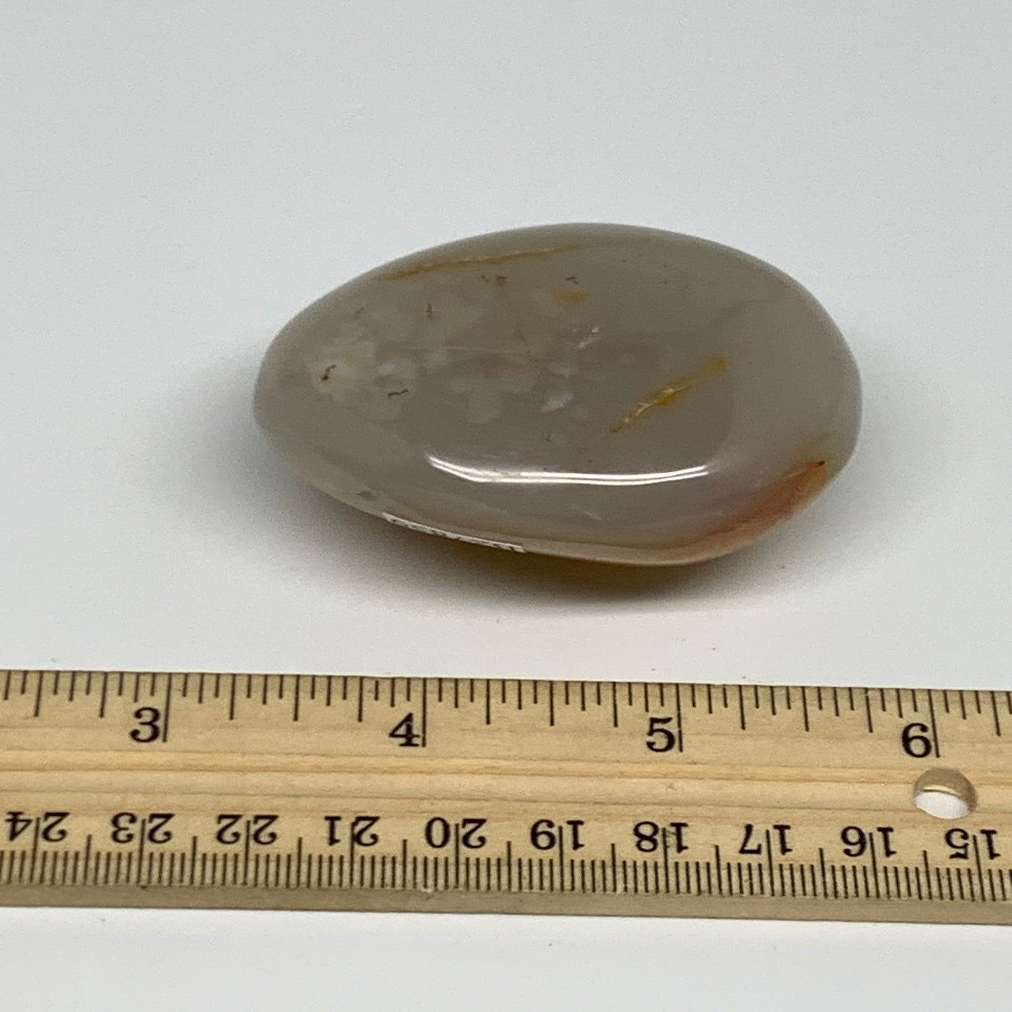 110g, 2.5"x1.8"x1.1" Orca Agate Palm-Stone Reiki Energy Crystal Reiki, B27859