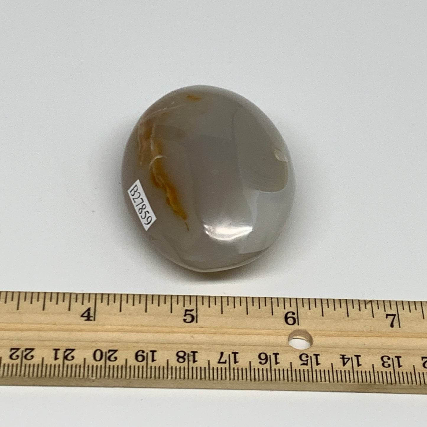 110g, 2.5"x1.8"x1.1" Orca Agate Palm-Stone Reiki Energy Crystal Reiki, B27859