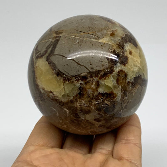 1.15 lbs, 2.8" (72mm), Natural Septarian Sphere Crystal Gemstone Ball, B38162