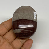 102.1g, 2.3"x1.8"x0.9", Narmada Shiva Lingam Palm-Stone Polished, B29369