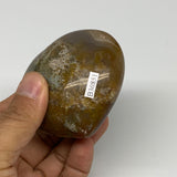 0.48 lbs, 2.6"x2.8"x1.5" Ocean Jasper Heart Polished Healing Crystal, B30851