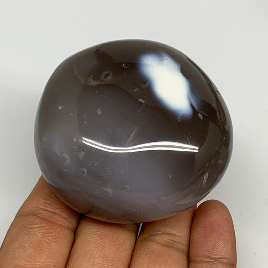 198.8g, 2.4"x2.3"x1.5" Orca Agate Palm-Stone Reiki Energy Crystal Reiki, B28709