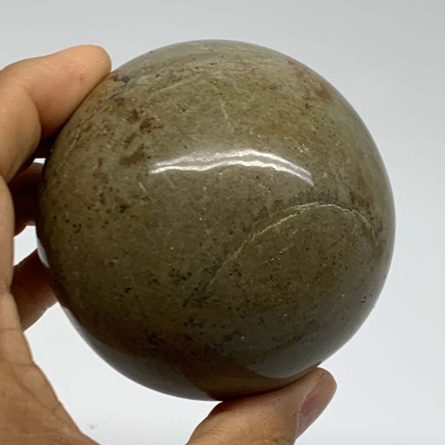 1.1 lbs, 2.8" (71mm), Natural Septarian Sphere Crystal Gemstone Ball, B38163