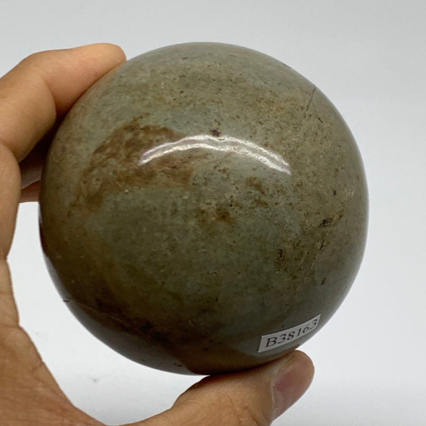 1.1 lbs, 2.8" (71mm), Natural Septarian Sphere Crystal Gemstone Ball, B38163