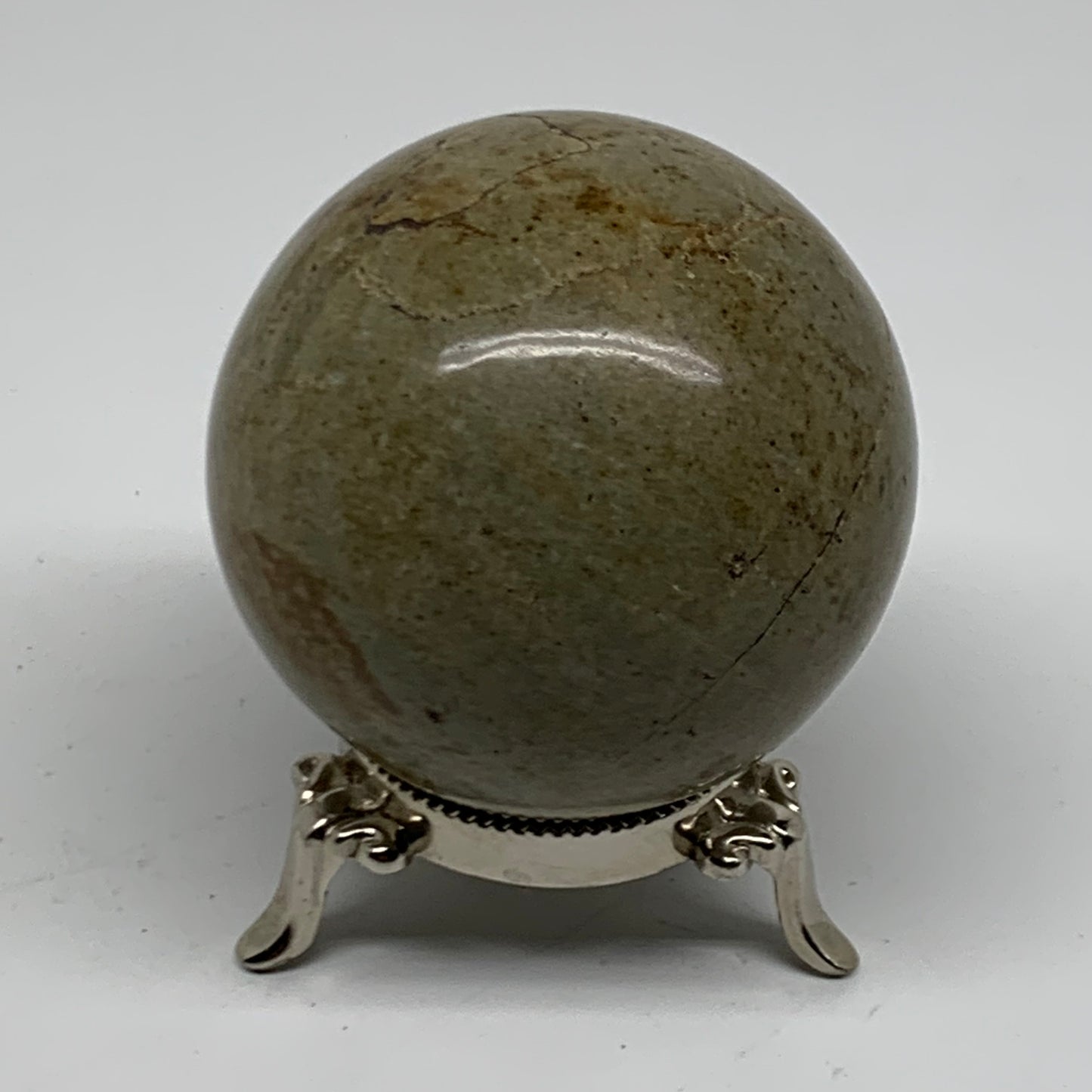 1.1 lbs, 2.8" (71mm), Natural Septarian Sphere Crystal Gemstone Ball, B38163