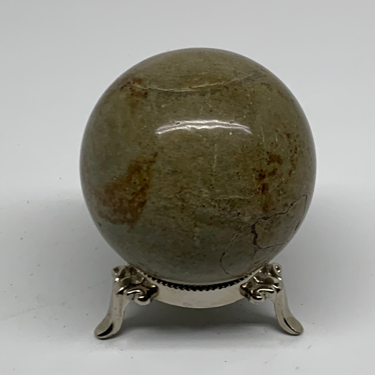 1.1 lbs, 2.8" (71mm), Natural Septarian Sphere Crystal Gemstone Ball, B38163