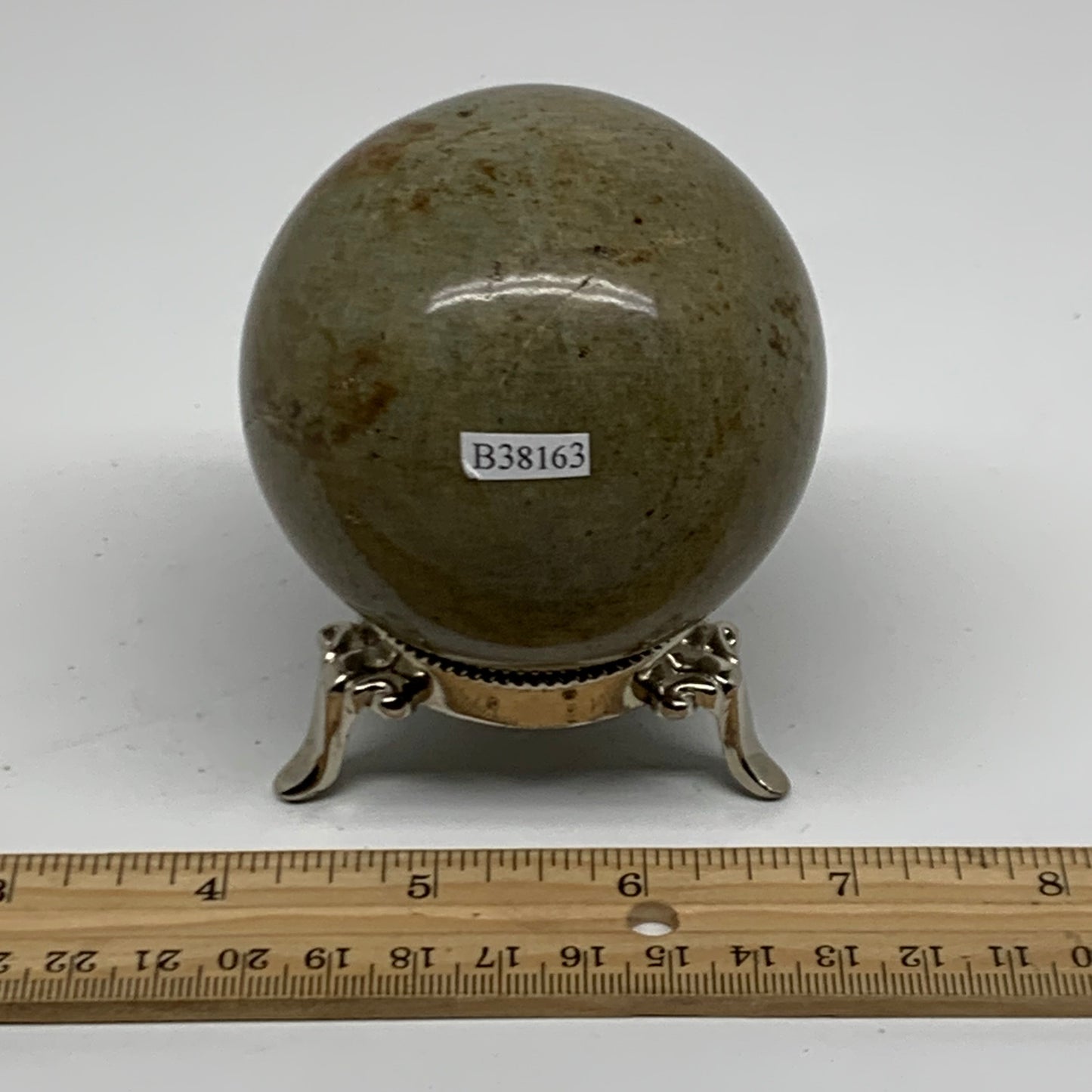 1.1 lbs, 2.8" (71mm), Natural Septarian Sphere Crystal Gemstone Ball, B38163