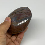 0.62 lbs, 2.9"x3.2"x1.5" Ocean Jasper Heart Polished Healing Crystal, B30853