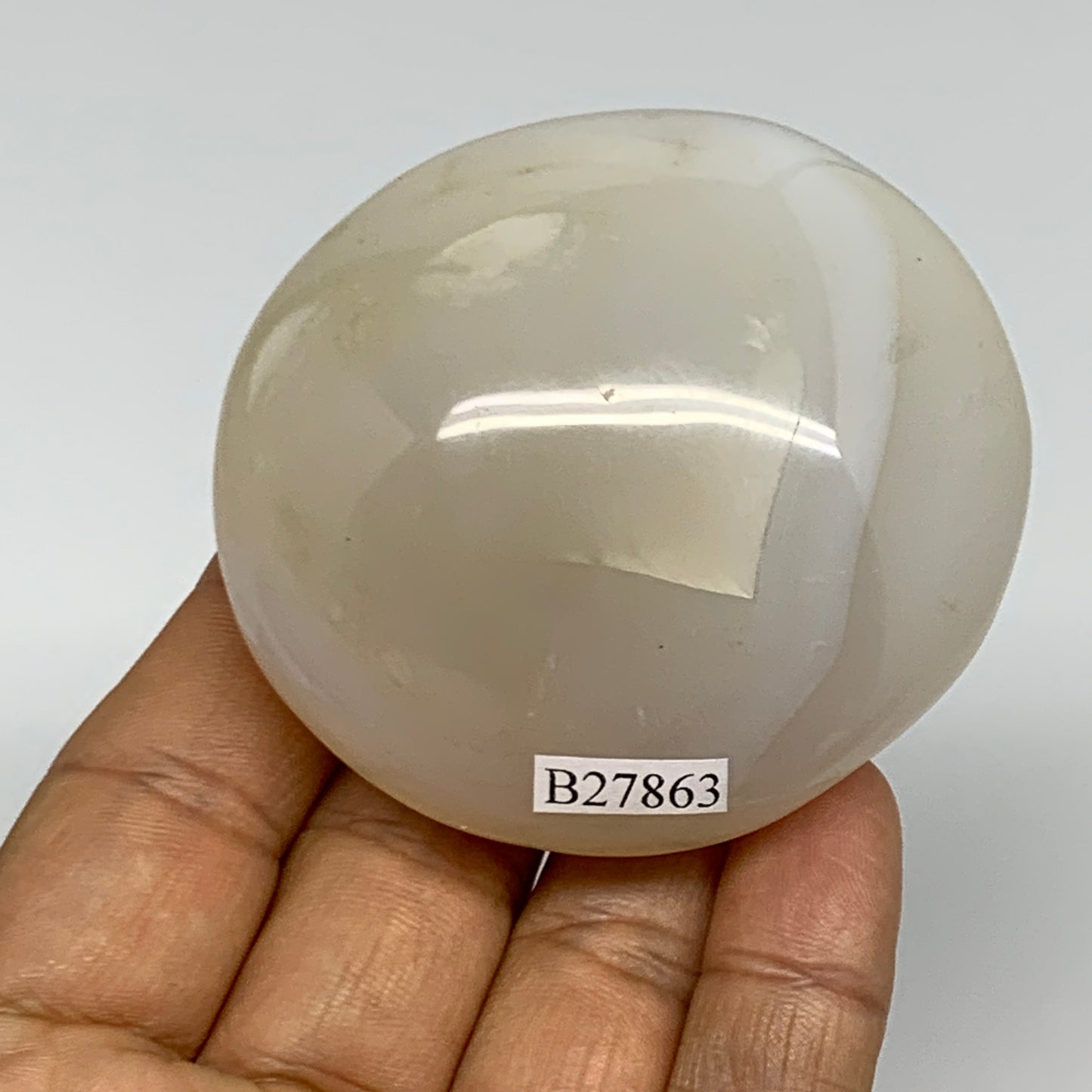 147.4g, 2.5"x2.3"x1.2" Orca Agate Palm-Stone Reiki Energy Crystal Reiki, B27863