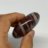 97.3g, 2.3"x1.8"x0.9", Narmada Shiva Lingam Palm-Stone Polished, B29381