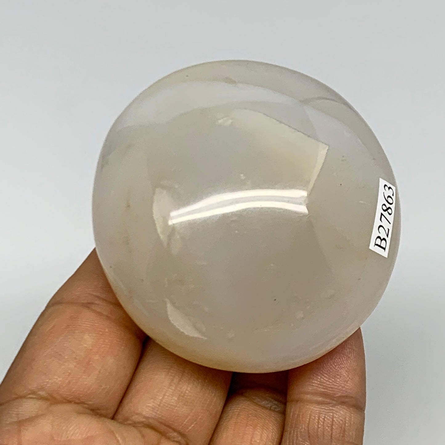 147.4g, 2.5"x2.3"x1.2" Orca Agate Palm-Stone Reiki Energy Crystal Reiki, B27863