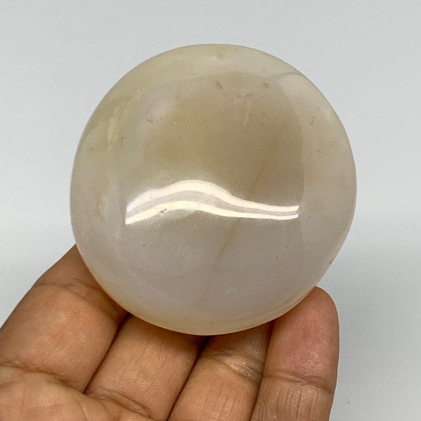 147.4g, 2.5"x2.3"x1.2" Orca Agate Palm-Stone Reiki Energy Crystal Reiki, B27863