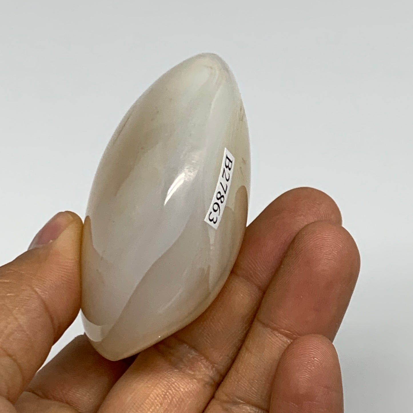 147.4g, 2.5"x2.3"x1.2" Orca Agate Palm-Stone Reiki Energy Crystal Reiki, B27863