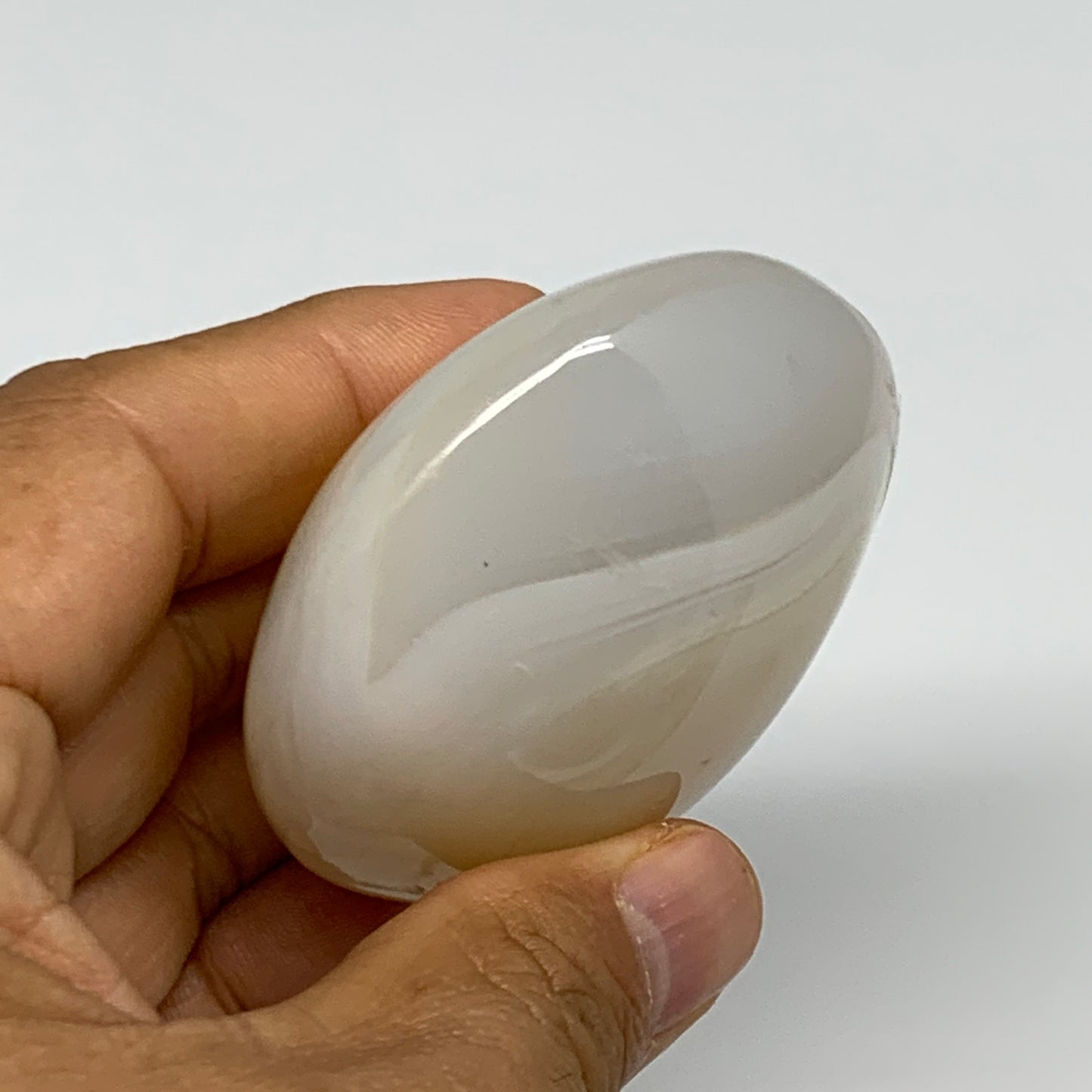 147.4g, 2.5"x2.3"x1.2" Orca Agate Palm-Stone Reiki Energy Crystal Reiki, B27863