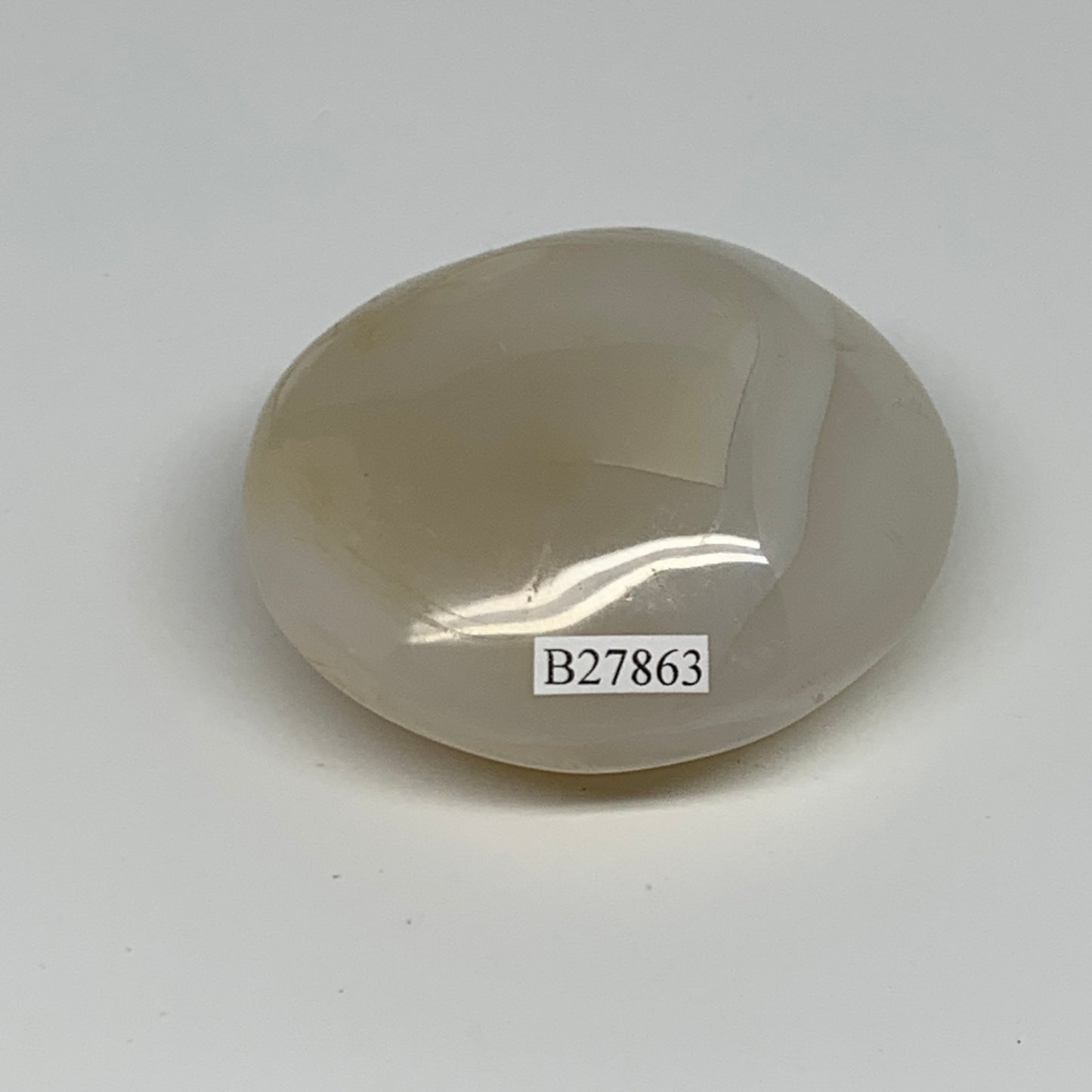 147.4g, 2.5"x2.3"x1.2" Orca Agate Palm-Stone Reiki Energy Crystal Reiki, B27863