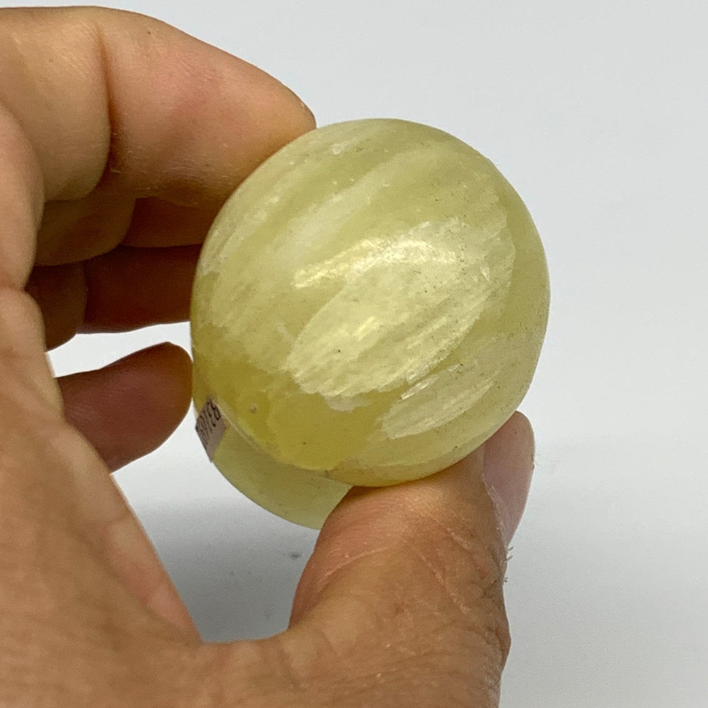 102.6g,2.1"x1.3" Natural Lemon Calcite Mushroom Gemstone @Pakistan, B31692